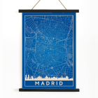 Minimalistische Madrid-Karte