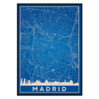 Minimalistische Madrid-Karte