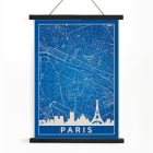 Minimalistische Paris-Karte