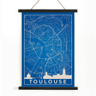 Minimalistische Toulouse-Karte