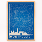 Minimalist Montpellier Map
