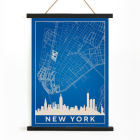 Minimalistische Karte von New York