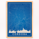 Mappa minimalista di Cordova