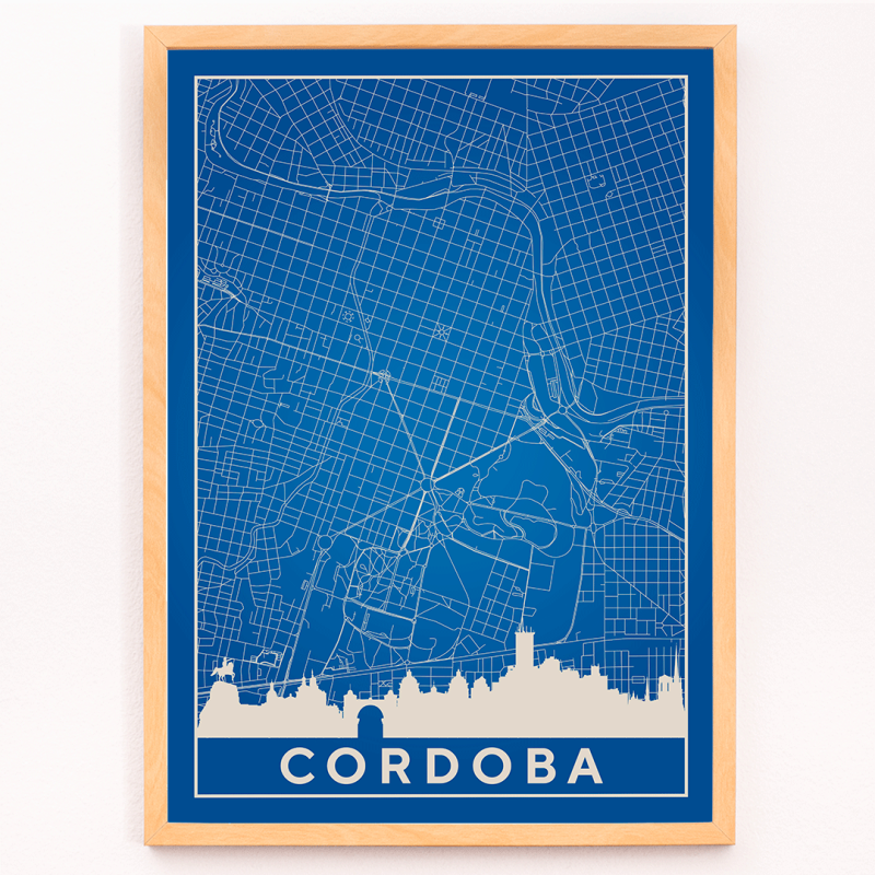 Mapa minimalista de Còrdova