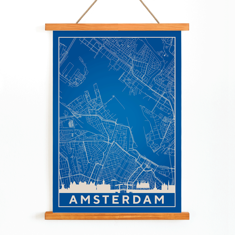 Amsterdam Minimalist Map
