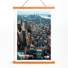 Poster of Manhattan skyline in New York titled Manhattan New York by Mo Art Gallery.