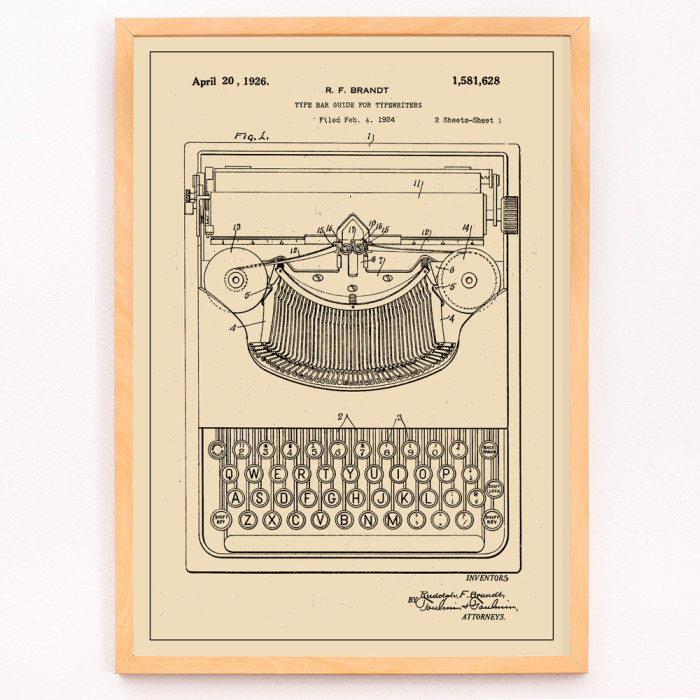 Schreibmaschinenpatent