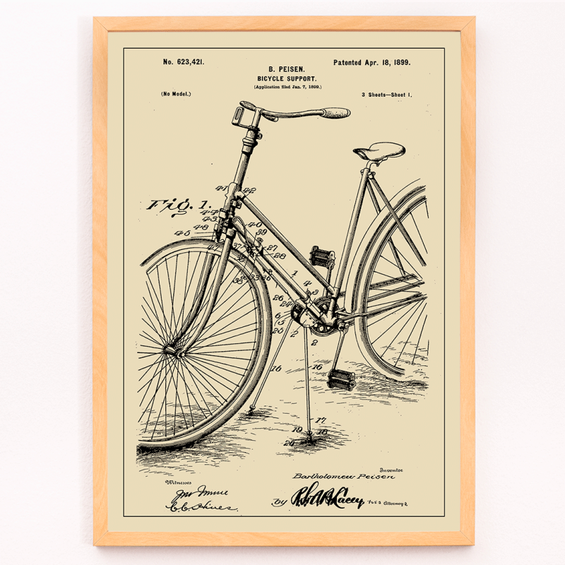 Patent für Fahrradunterstützung