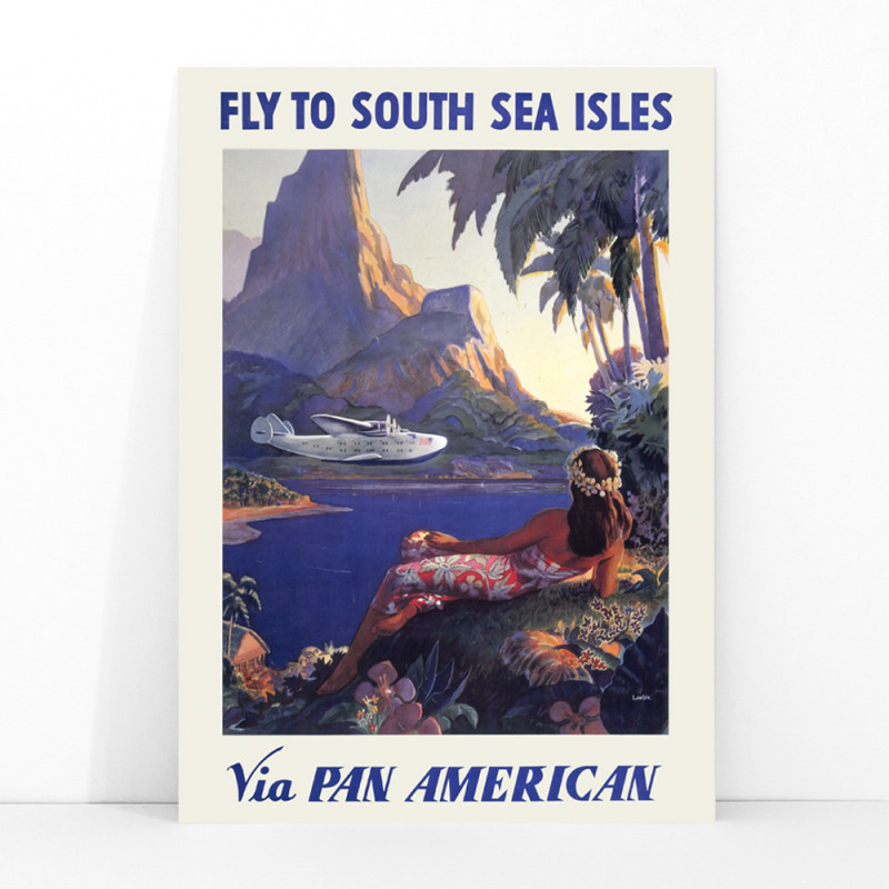Voe para as ilhas do Mar do Sul via Pan American