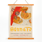 Póster para la Exposición Bonnard en la Orangerie des Tuileries, con una vibrante pintura de naturaleza muerta del artista Bonnard.