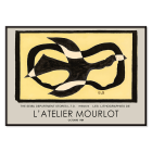 Bird passing through a Cloud by George Braque exhibition poster for L’Atelier Mourlot featuring abstract imagery.