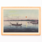 Barcos ao pôr do sol