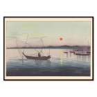 Barcos ao pôr do sol