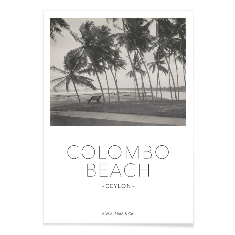 Praia de Colombo em Ceilão