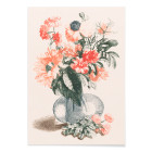 Glasvase mit Blumen