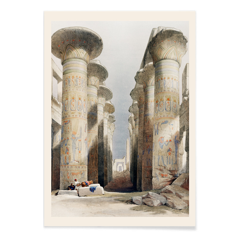 Grande Salão no templo de Karnak