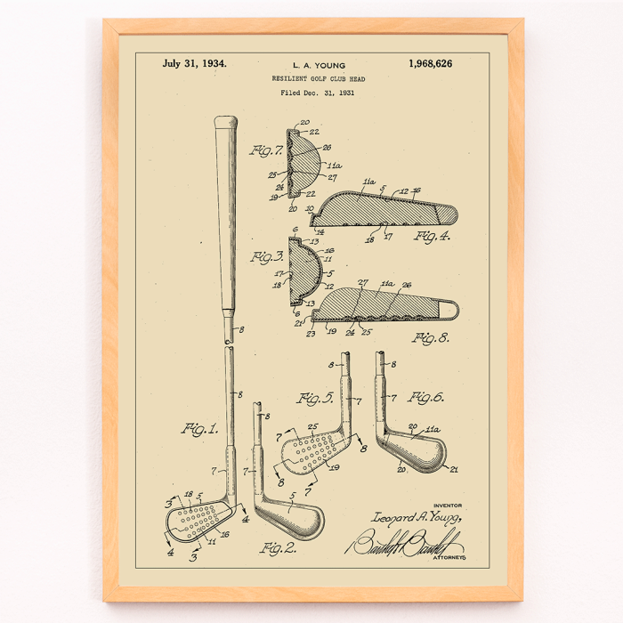 Patent für elastische Golfschlägerköpfe