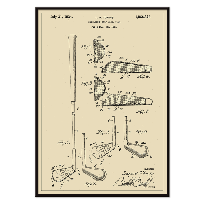 Patent für elastische Golfschlägerköpfe