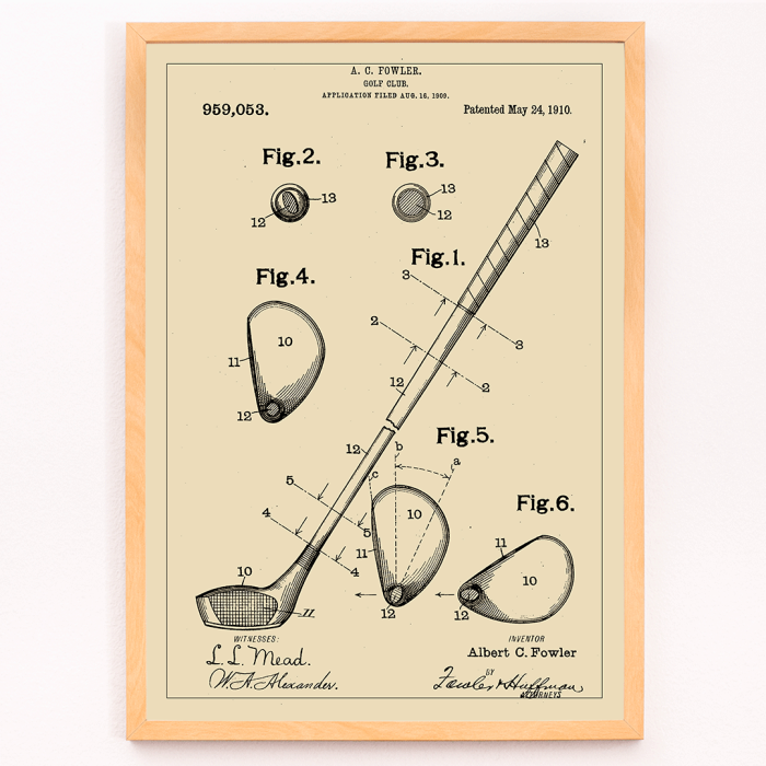 Patente de palo de golf