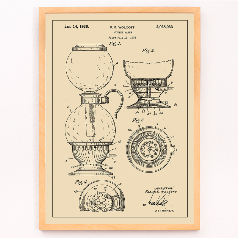 Patent de la cafetera