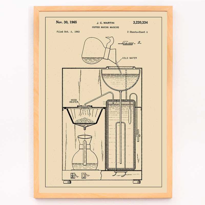 Patent de la màquina de fer cafè