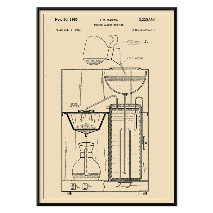 Patente de máquina de fazer café