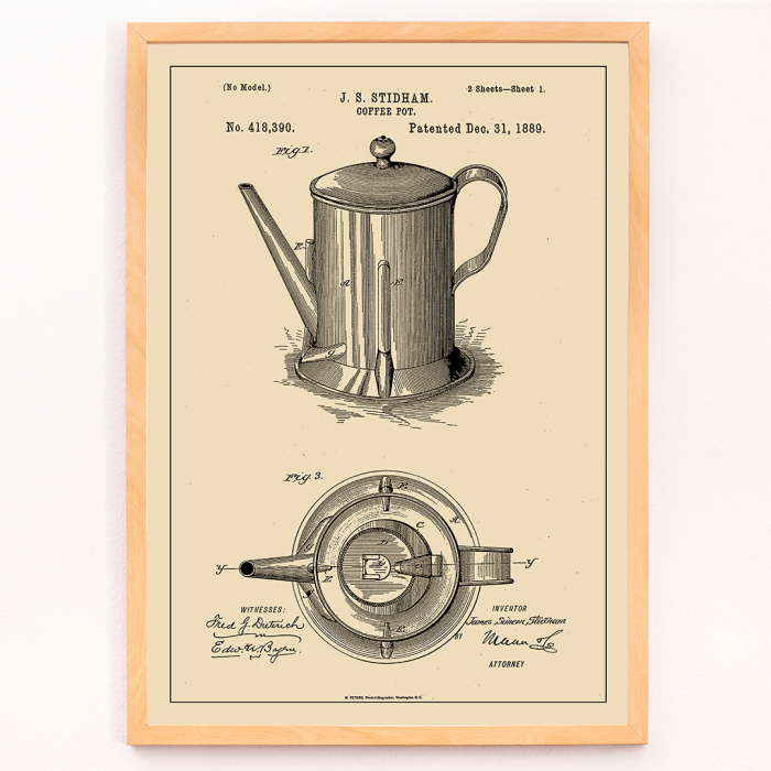 Patente de cafeteira