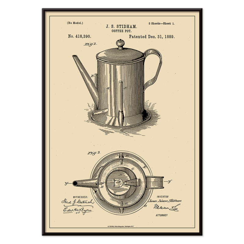 Patente de cafeteira