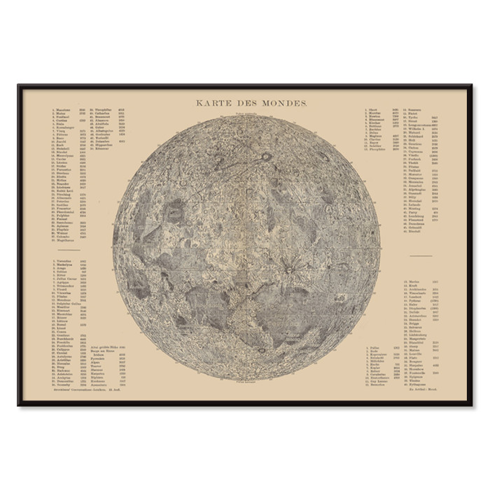 Map of the moon
