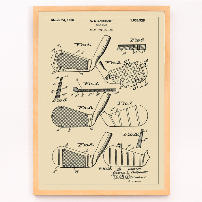 Patente de palo de golf 2